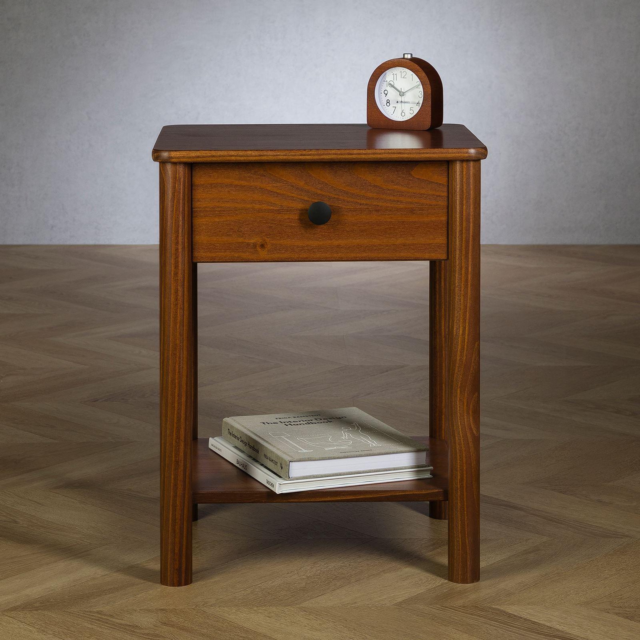 Voir la diapositive 4 : IDIMEX Table de chevet apoana avec tiroir en bois massif