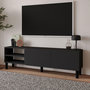 Voir la diapositive 4 : Habitat et Jardin Meuble TV en bois  River  - 150 x 31.4 x 48.2 cm - Anthracite