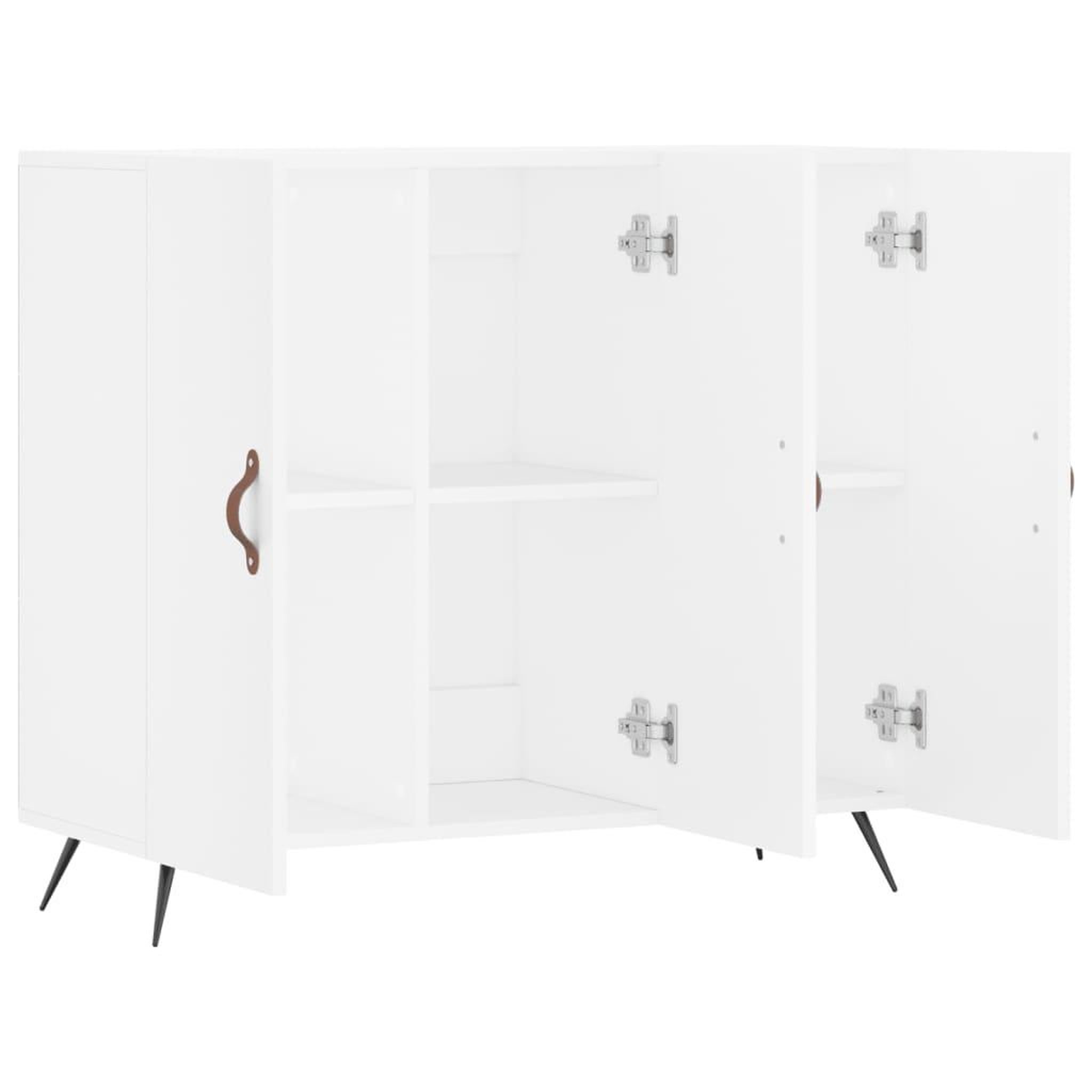 Voir la diapositive 5 : VIDAXL Buffet blanc 90x34x80 cm bois d'ingenierie