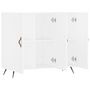 Voir la diapositive 5 : VIDAXL Buffet blanc 90x34x80 cm bois d'ingenierie