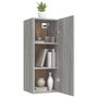 Voir la diapositive 4 : VIDAXL Armoire murale Sonoma gris 34,5x34x90 cm Bois d'ingenierie