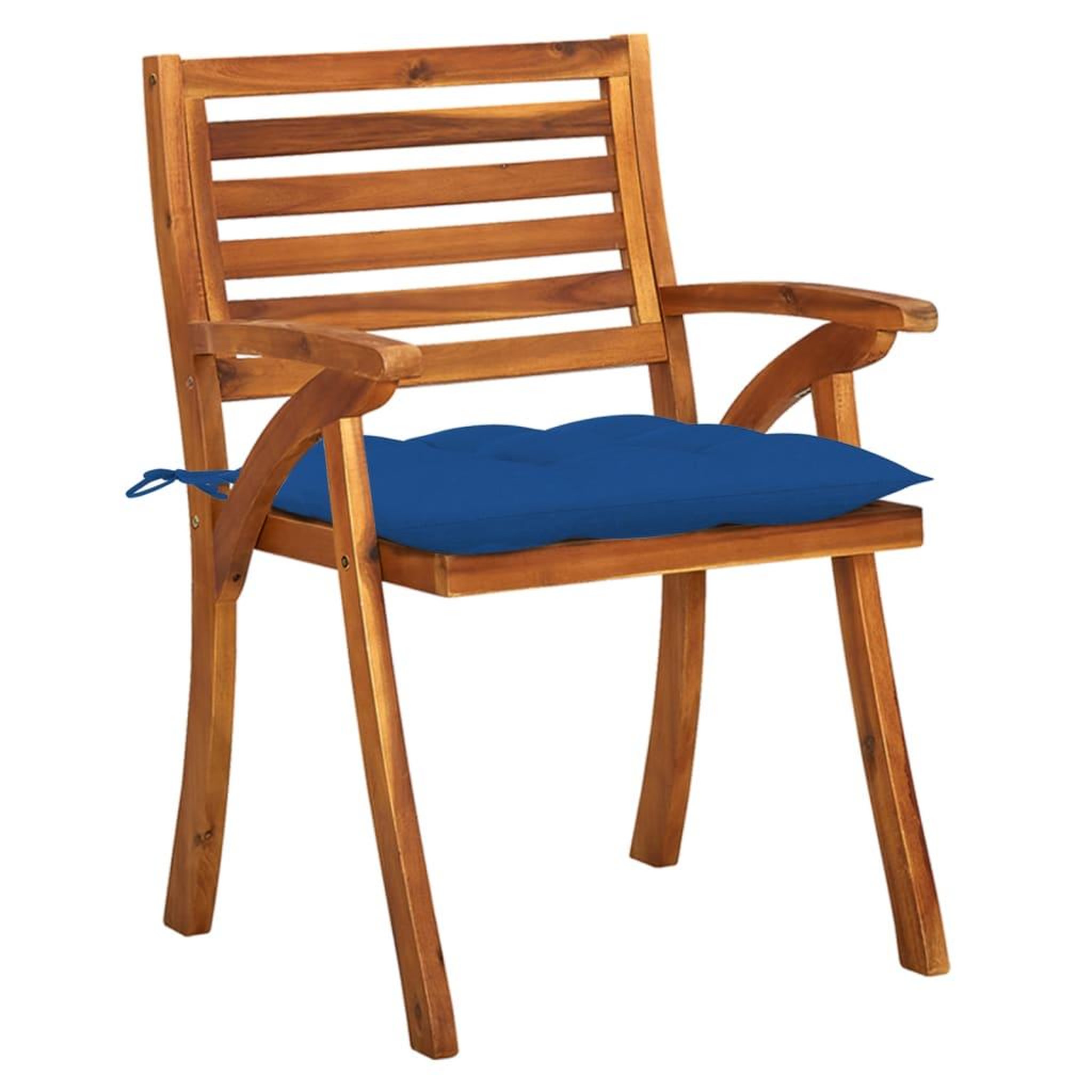 Voir la diapositive 4 : VIDAXL Chaises de jardin avec coussins lot de 4 Bois de teck solide