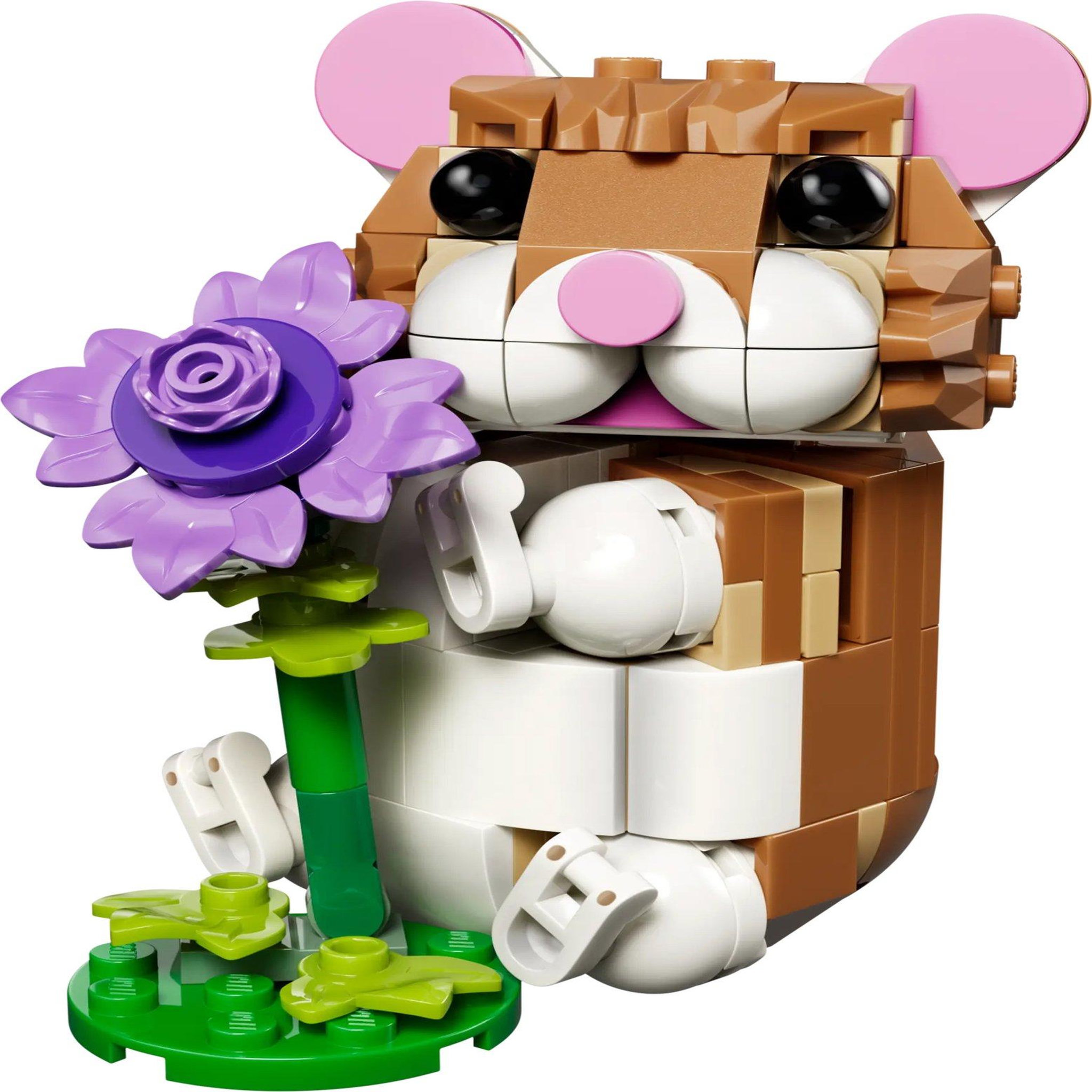 Voir la diapositive 3 : LEGO jouet de construction LEGO créateur hamster mignon avec fleur 31376