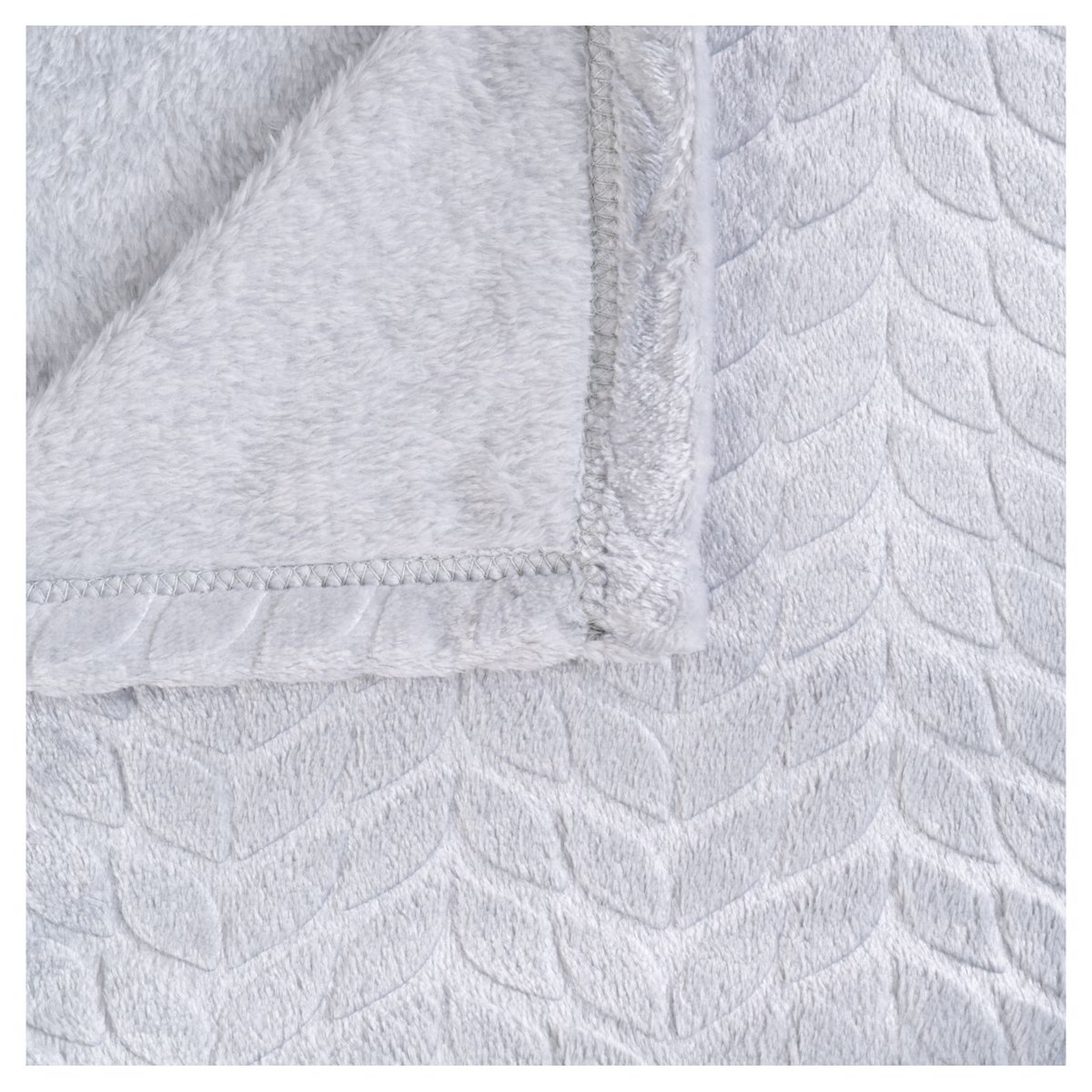 Voir la diapositive 3 : ACTUEL Plaid uni en flanelle 230gsm