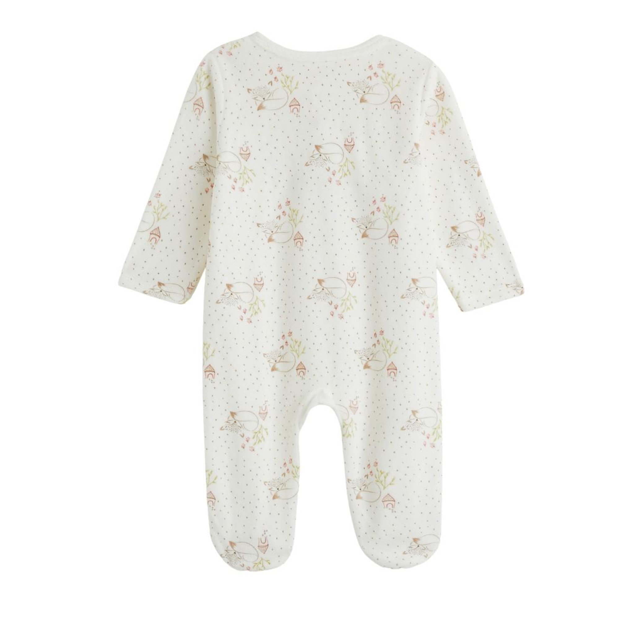 Voir la diapositive 2 : Petit BÃ©guin Pyjama bébé en velours ouverture pont doucette