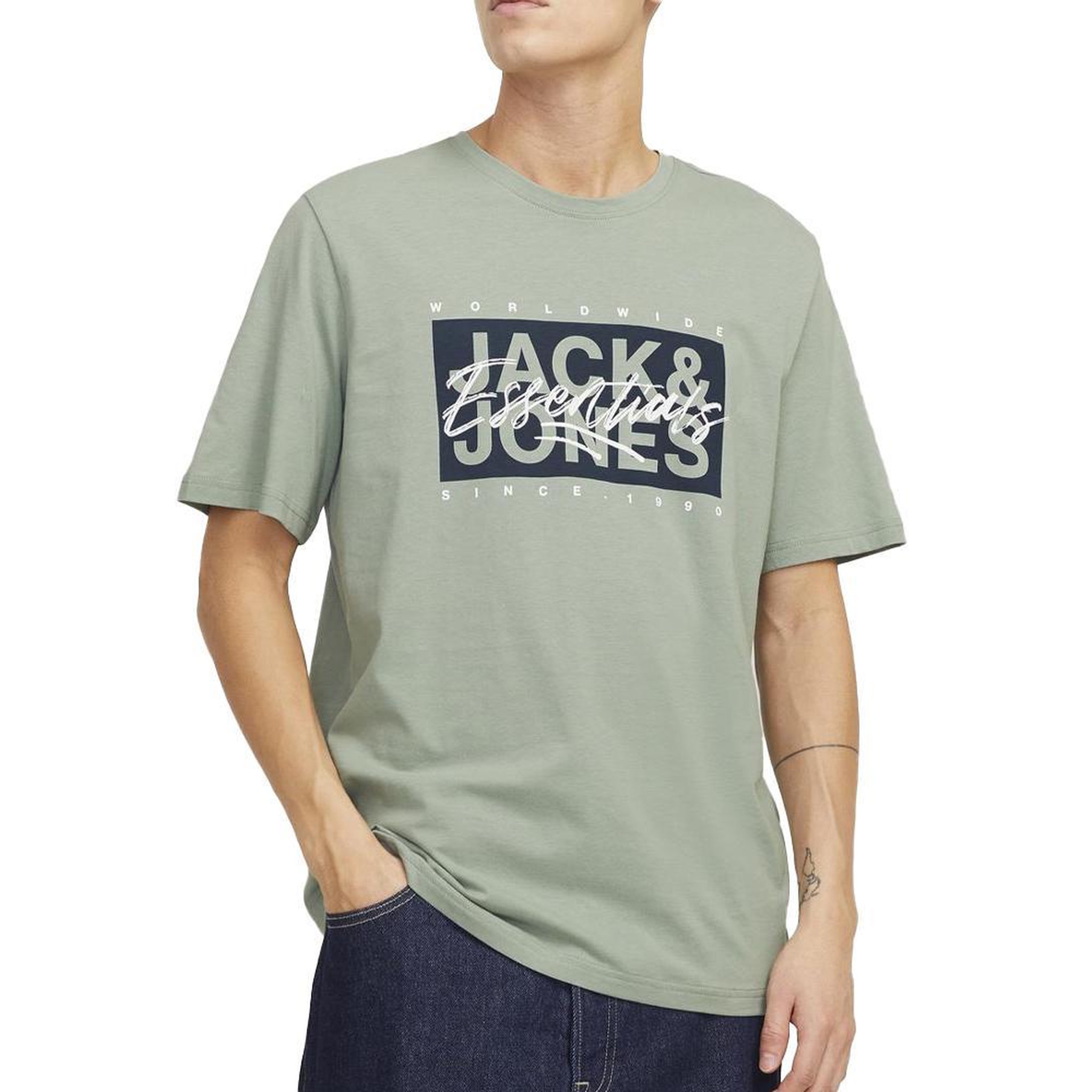Jack & Jones T-Shirt Vert  Homme Jack & Jones Colon. Coloris disponibles : Vert