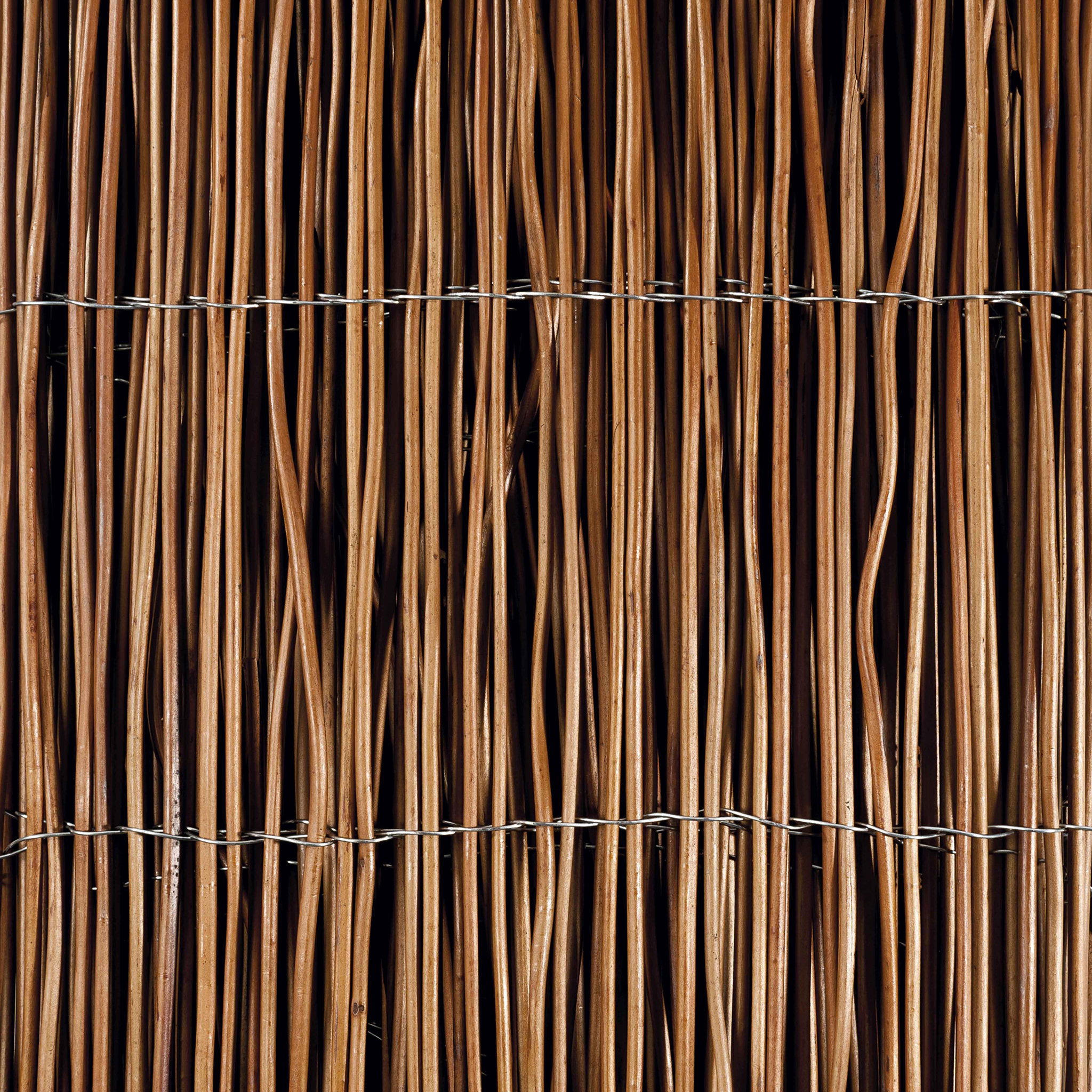 Voir la diapositive 2 :  Natte brise vue 1.5x3m osier naturel