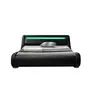 CONCEPT USINE Cadre de lit PU noir avec LED intégrées 160x200 cm SEATTLE