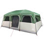 Voir la diapositive 4 : VIDAXL Tente de cabine familiale 9 personnes vert impermeable