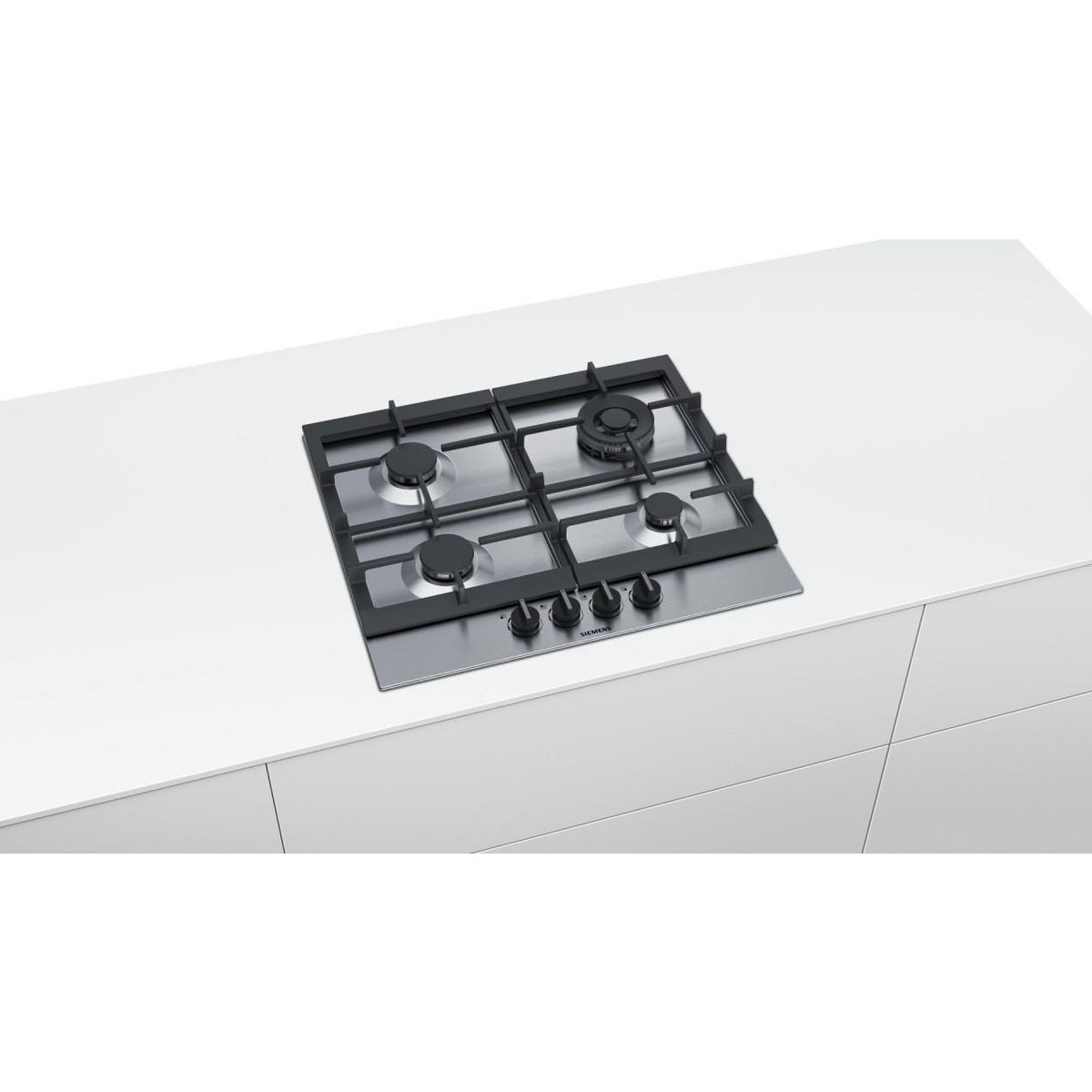 Siemens Table de cuisson à gaz 90cm 4 feux inox - ec6a5hb90