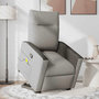 Voir la diapositive 3 : VIDAXL Fauteuil de massage inclinable gris nuage tissu