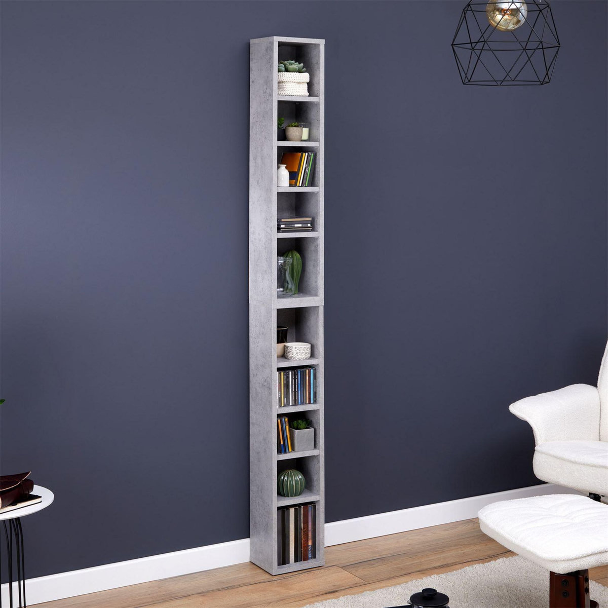 IDIMEX Etagères modulables MUSIQUE pour CD et DVD, en mélaminé