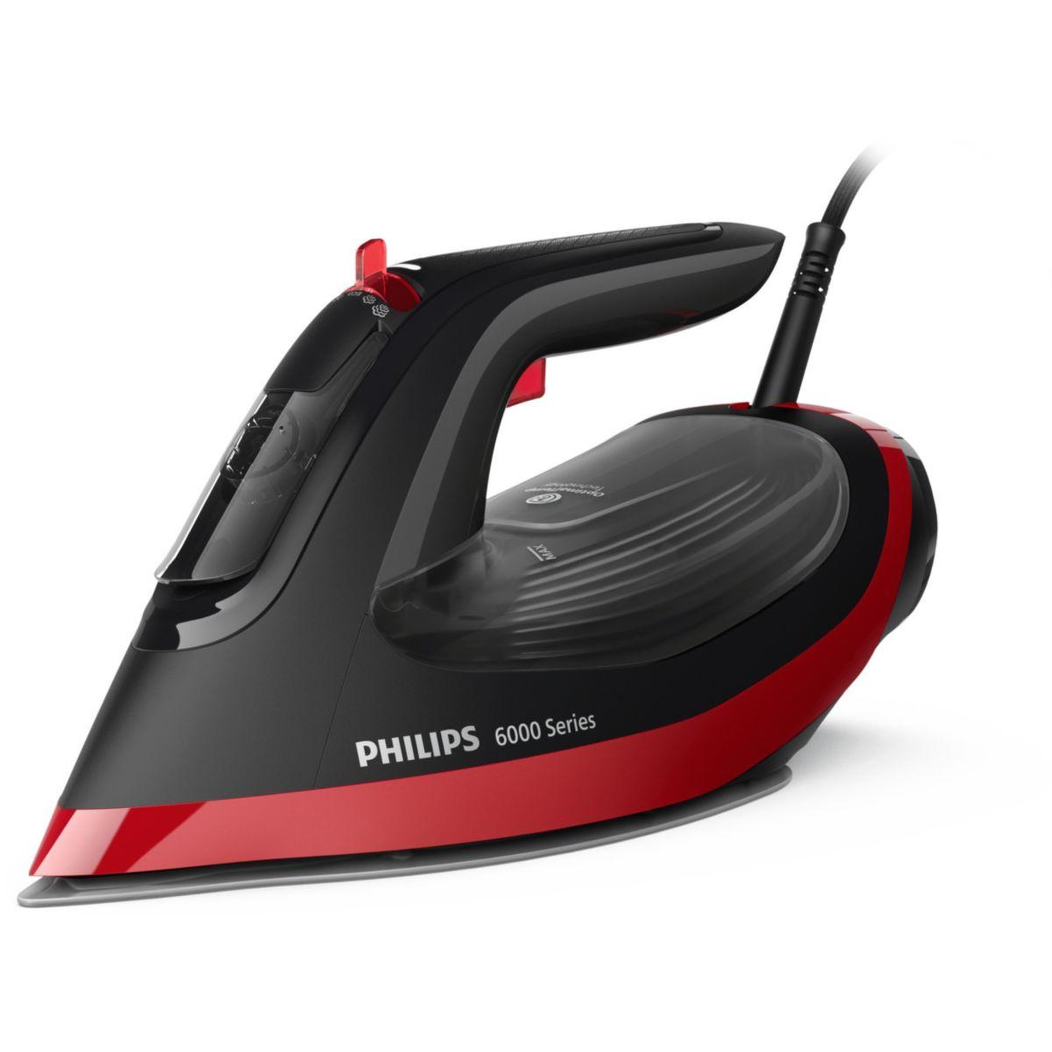 Philips Fer à repasser DST6130/40 fer à vapeur Série 6000 Noir/Rouge, 2600W