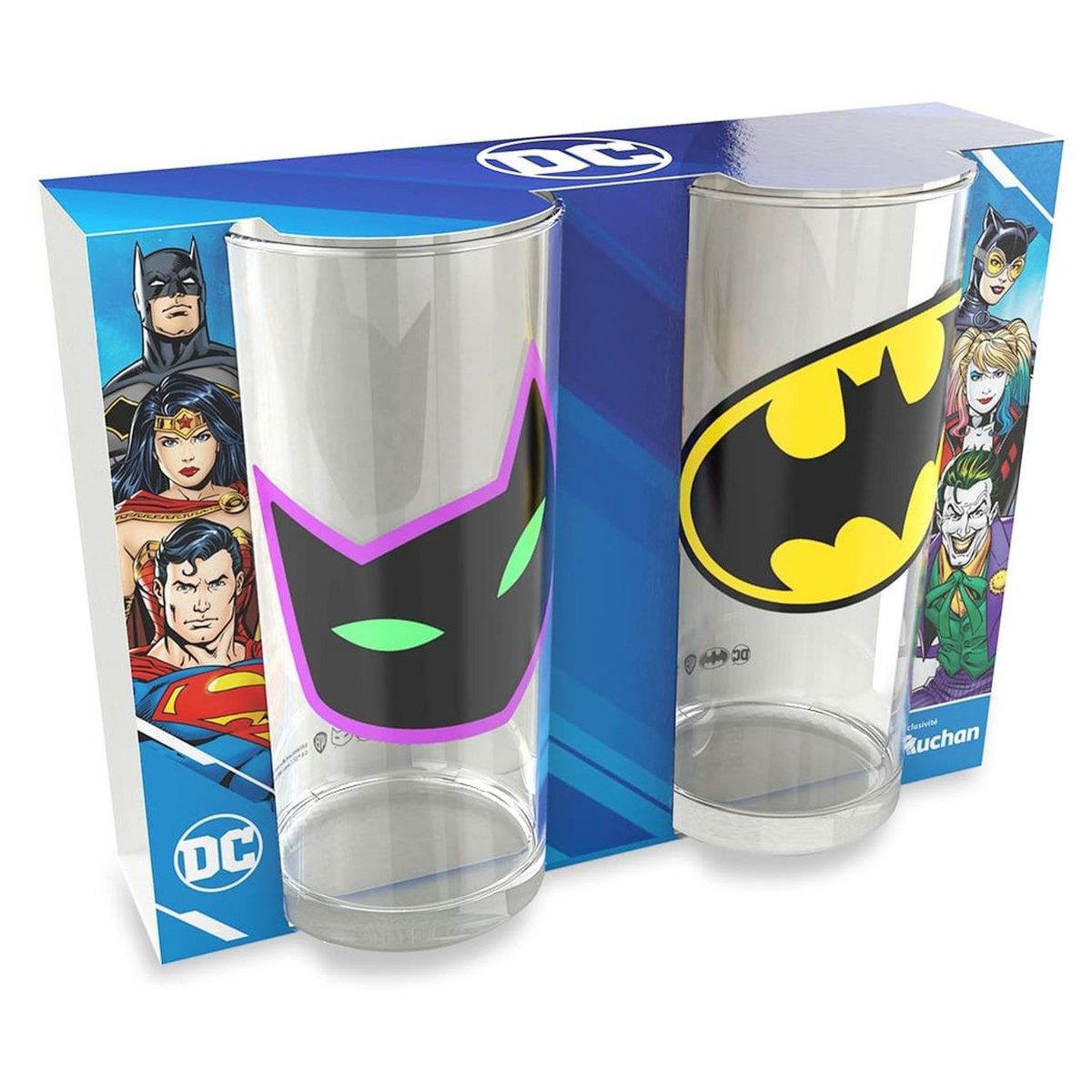 Set de 2 verres Batman & Catwoman