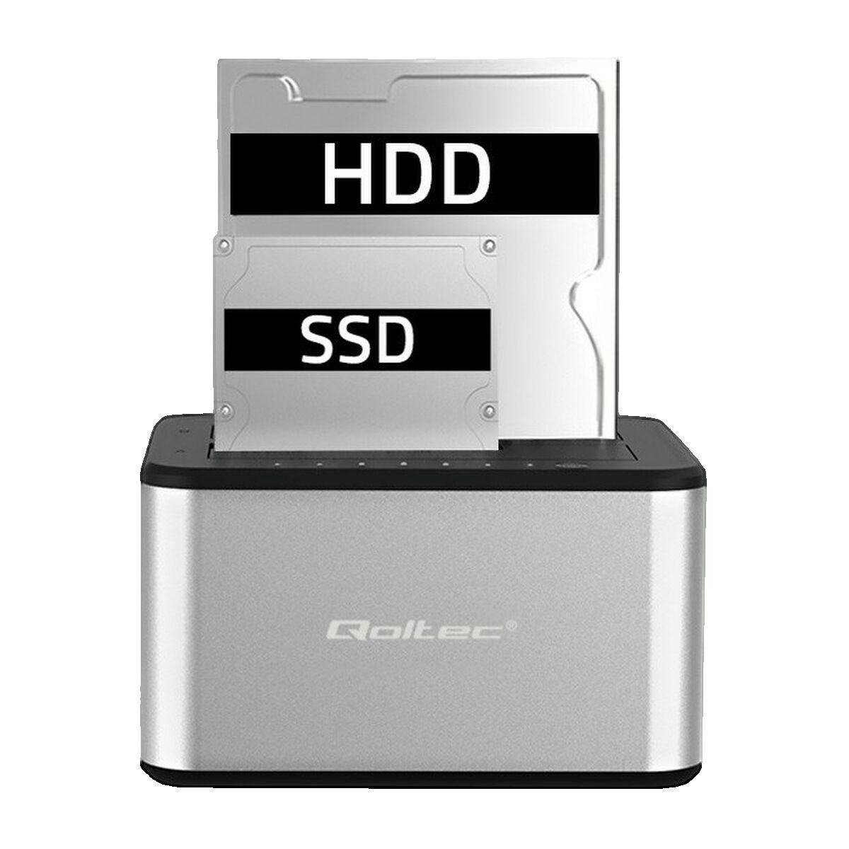 QOLTEC Station d'accueil Qoltec 50316 Argenté USB 3.0 Aluminium 8 To