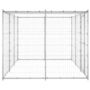 Voir la diapositive 3 : VIDAXL Chenil exterieur Acier galvanise avec toit 7,26 m²