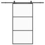 Voir la diapositive 2 : VIDAXL Porte coulissante kit de quincaillerie noir 102x205cm verre ESG