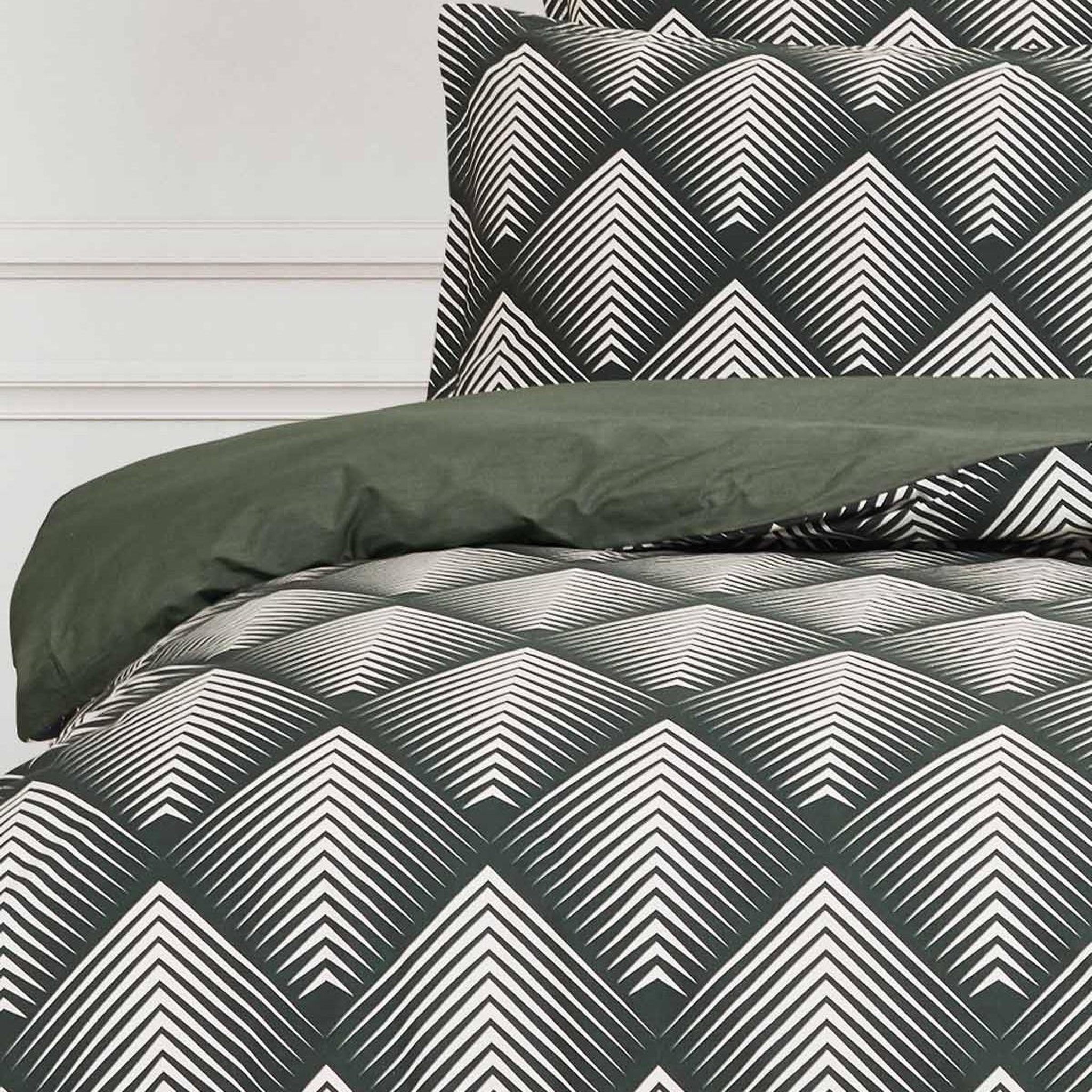 Voir la diapositive 2 : Sensei Maison Housse de couette en percale de coton MONDELO