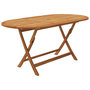 Voir la diapositive 4 : VIDAXL Ensemble a manger d'exterieur pliable 9pcs Bois d'acacia solide