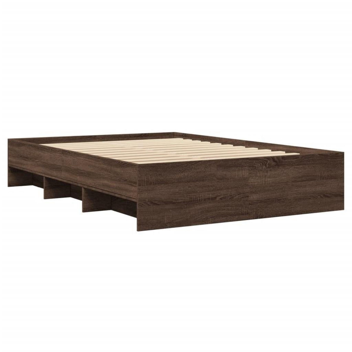 VIDAXL Cadre de lit sans matelas chene marron 120x200 cm