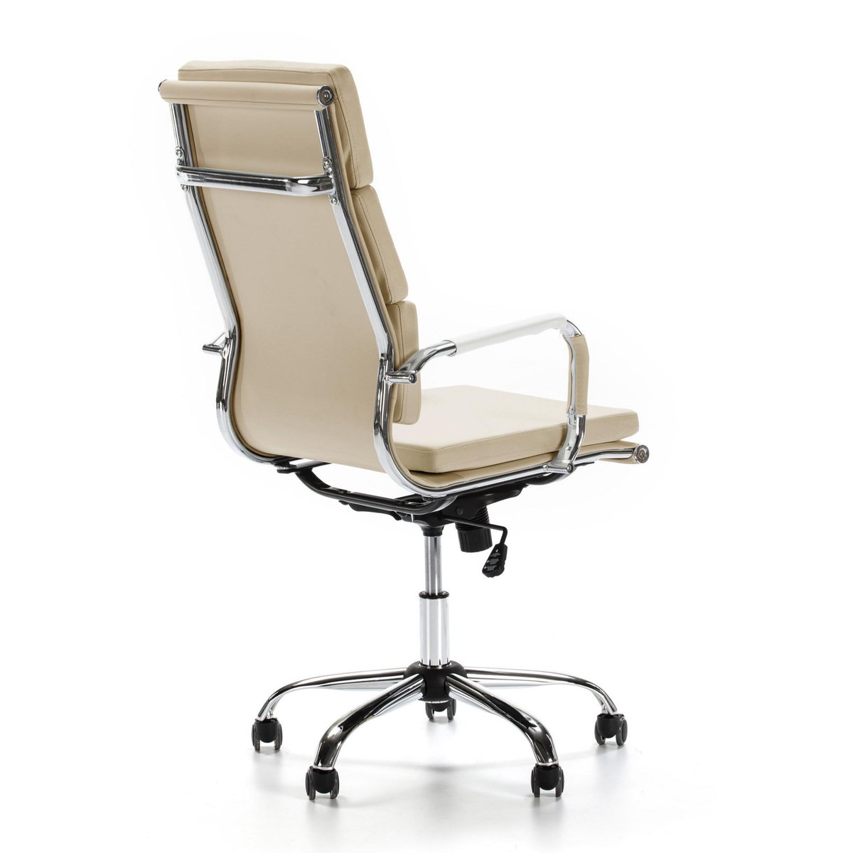 VS VENTA-STOCK Fauteuil de Bureau Morgan inclinable Taupe, Cuir synthétique