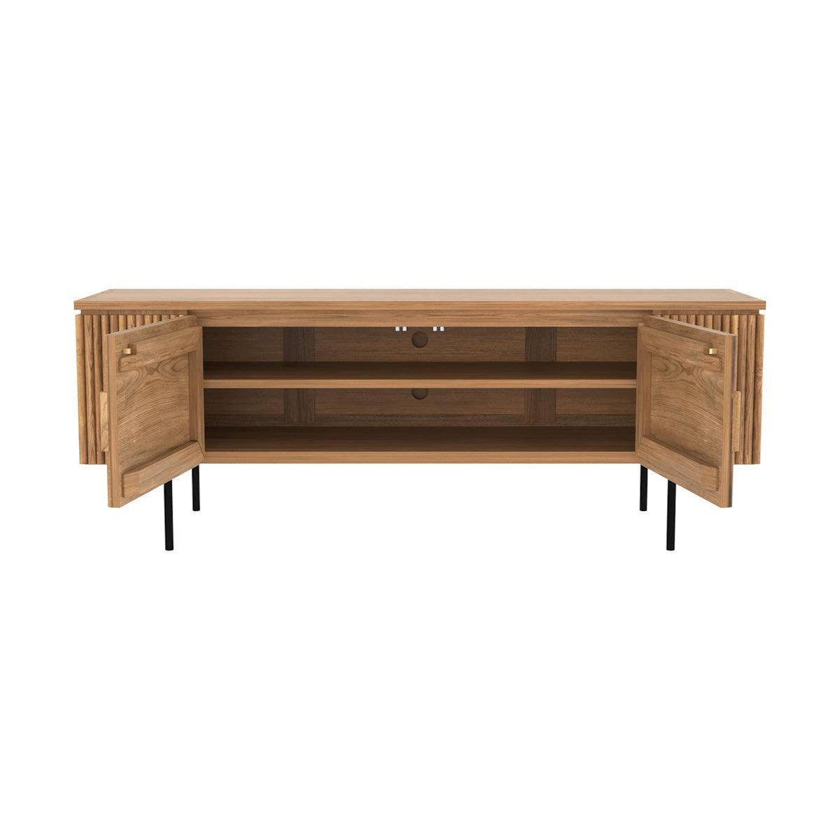 Rendez vous déco Meuble TV en bois de teck 160 cm-Gordes