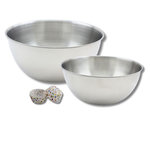 ZENKER Lot comprenant 50 moules à muffins, 1 spatule Zenker, 2 bols à mixer en inox Fackelmann