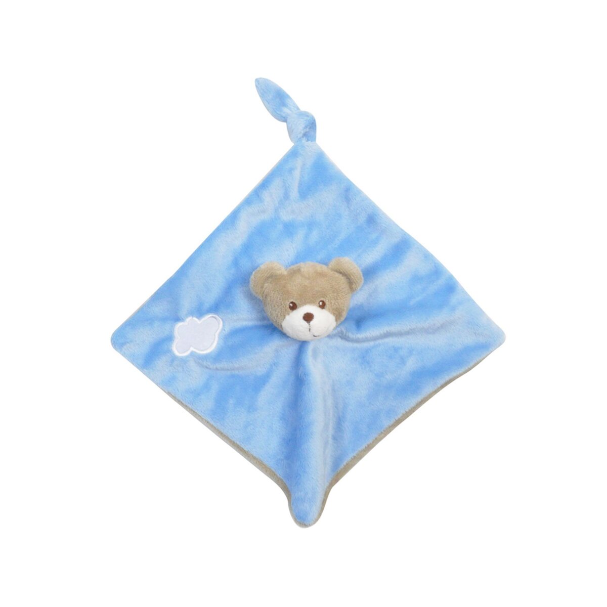 Peluche doudou chien Ticki bleu