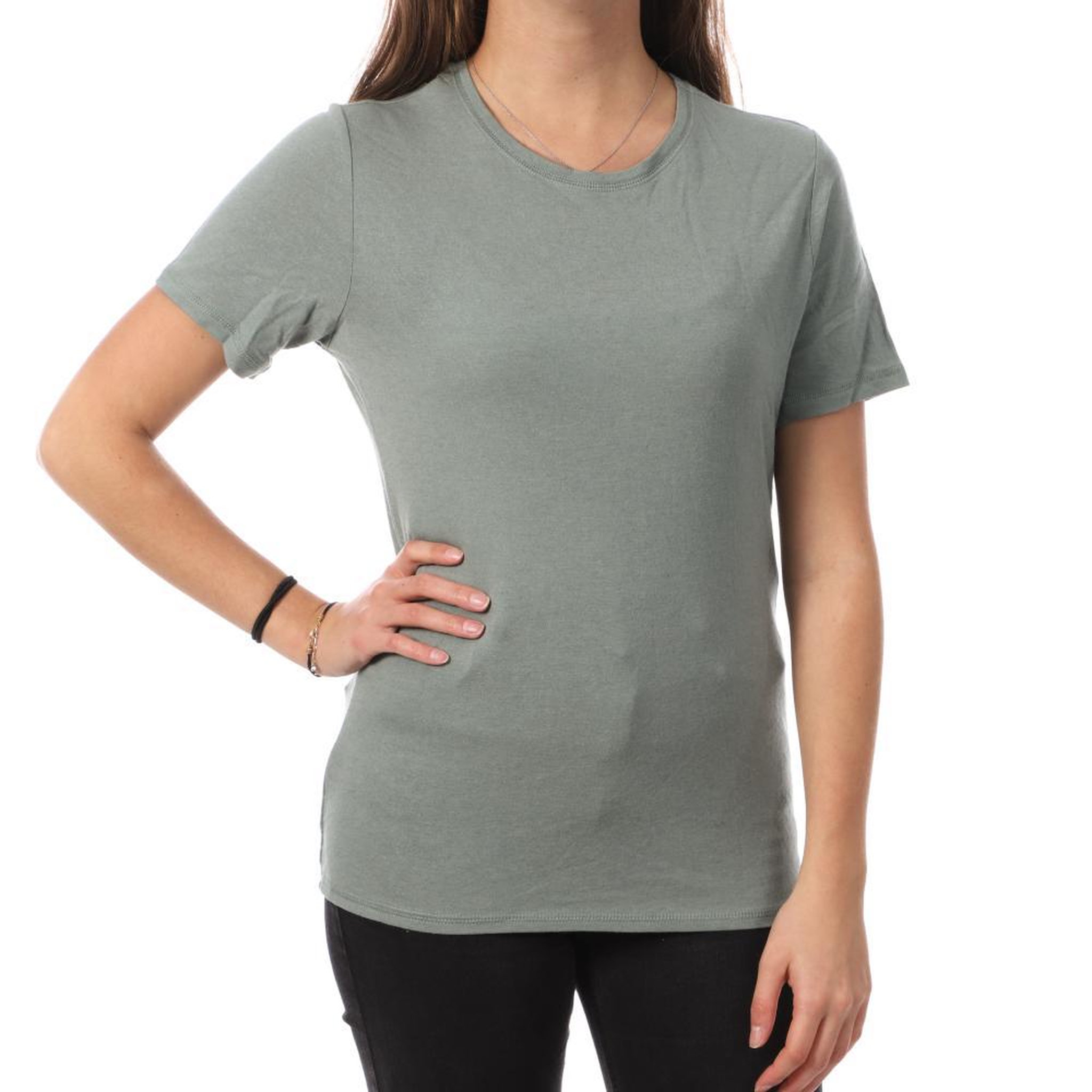 JACQUELINE DE YONG T Shirt  D'eau Femme JDY Suma Wool. Coloris disponibles : Vert