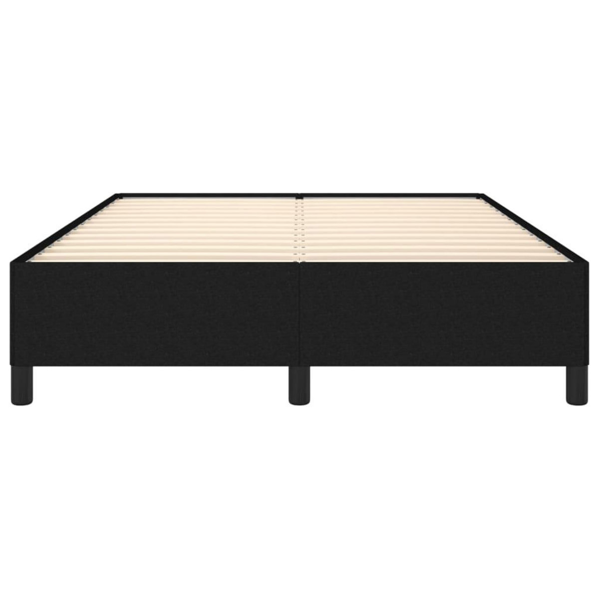 VIDAXL Cadre de lit sans matelas noir 140x200 cm tissu