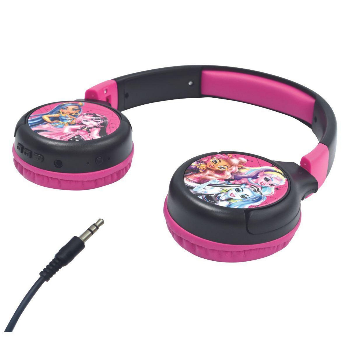 Lexibook Casque 2 en 1 Monster High Bluetooth et Filaire avec limitation de son