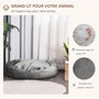 Voir la diapositive 4 : PAWHUT PawHut Lit pour chien chat panier pour chien orthopédique rembourrage coton PP housse lavable amovible gris