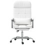 Voir la diapositive 3 : VIDAXL Fauteuil de massage inclinable de bureau Blanc Similicuir