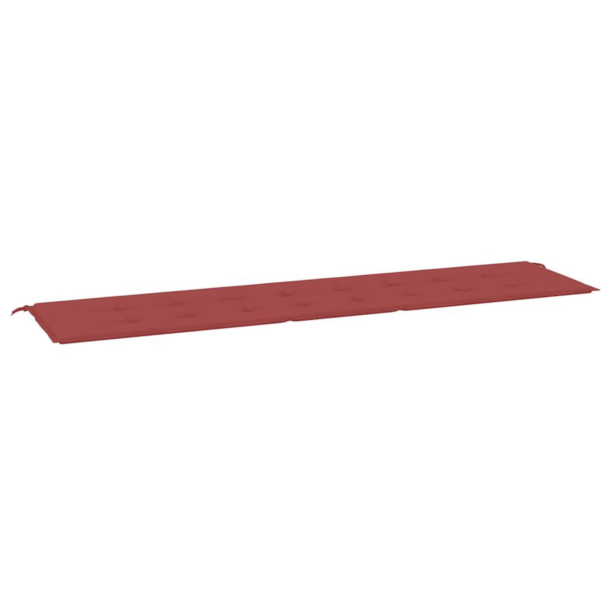 Voir la diapositive 2 : VIDAXL Coussin de banc de jardin rouge bordeaux 200x50x3 cm