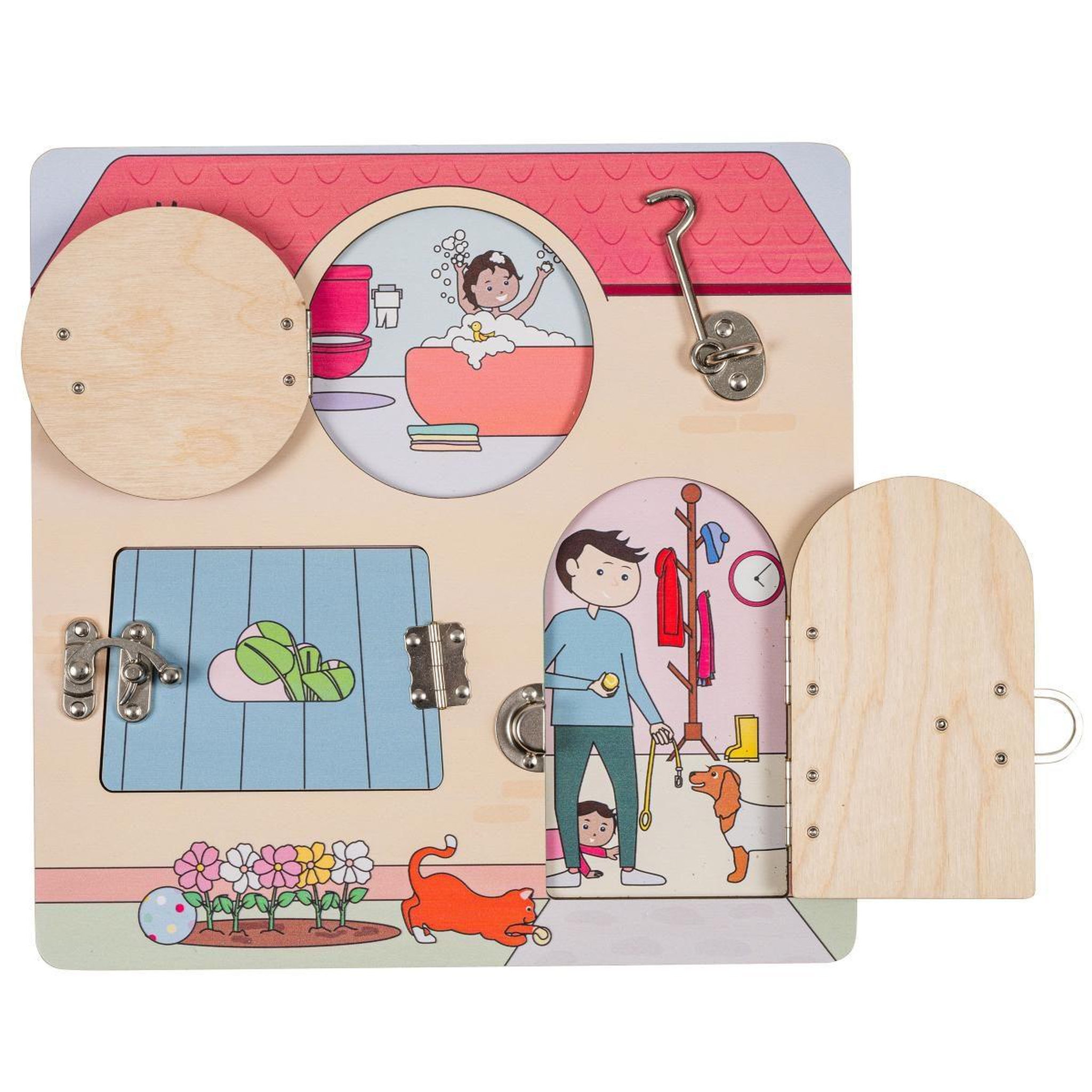 Voir la diapositive 3 : EDUCO Panneau de verrouillage - maison