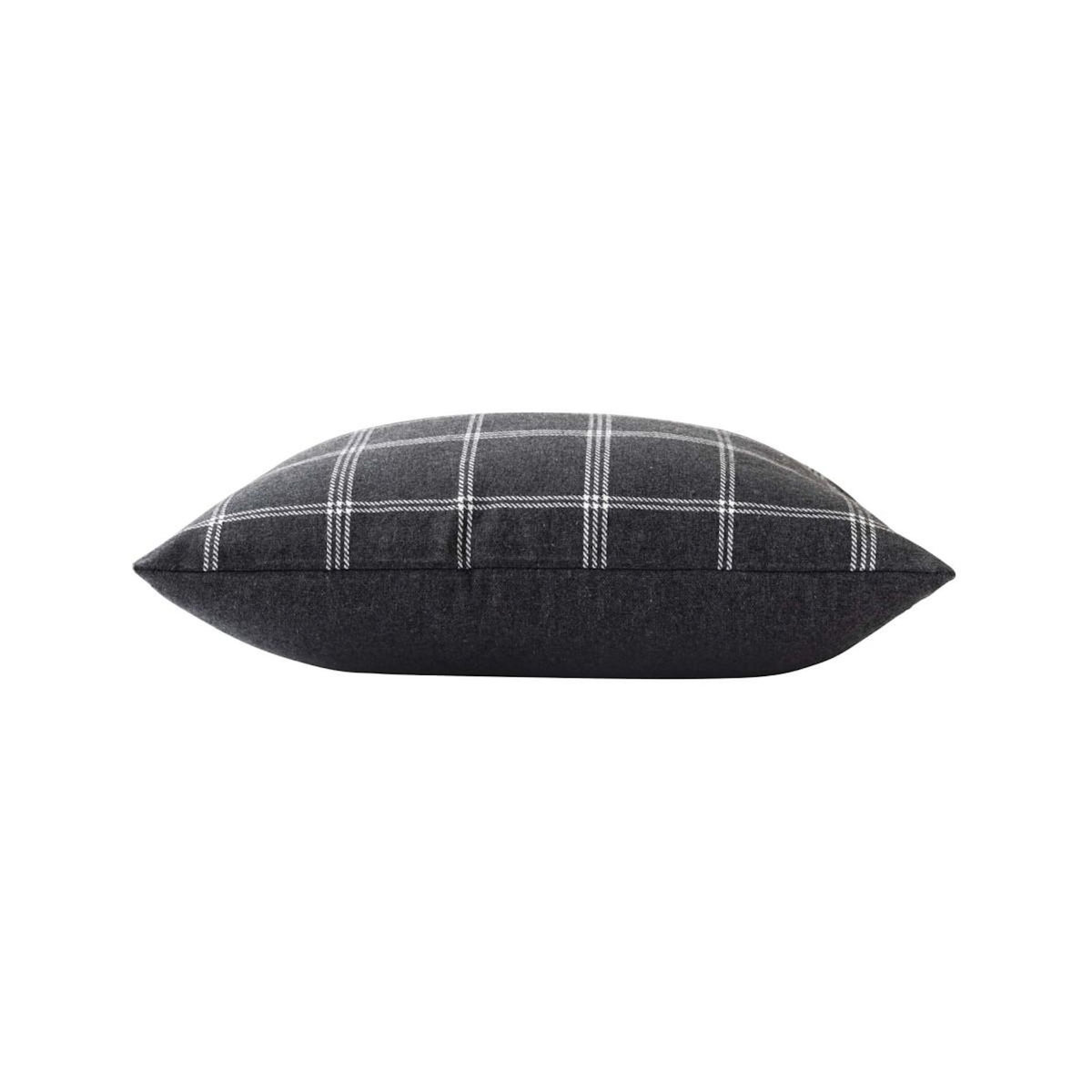 Paris Prix Coussin Déco à Carreaux  Everest  45x45cm Anthracite