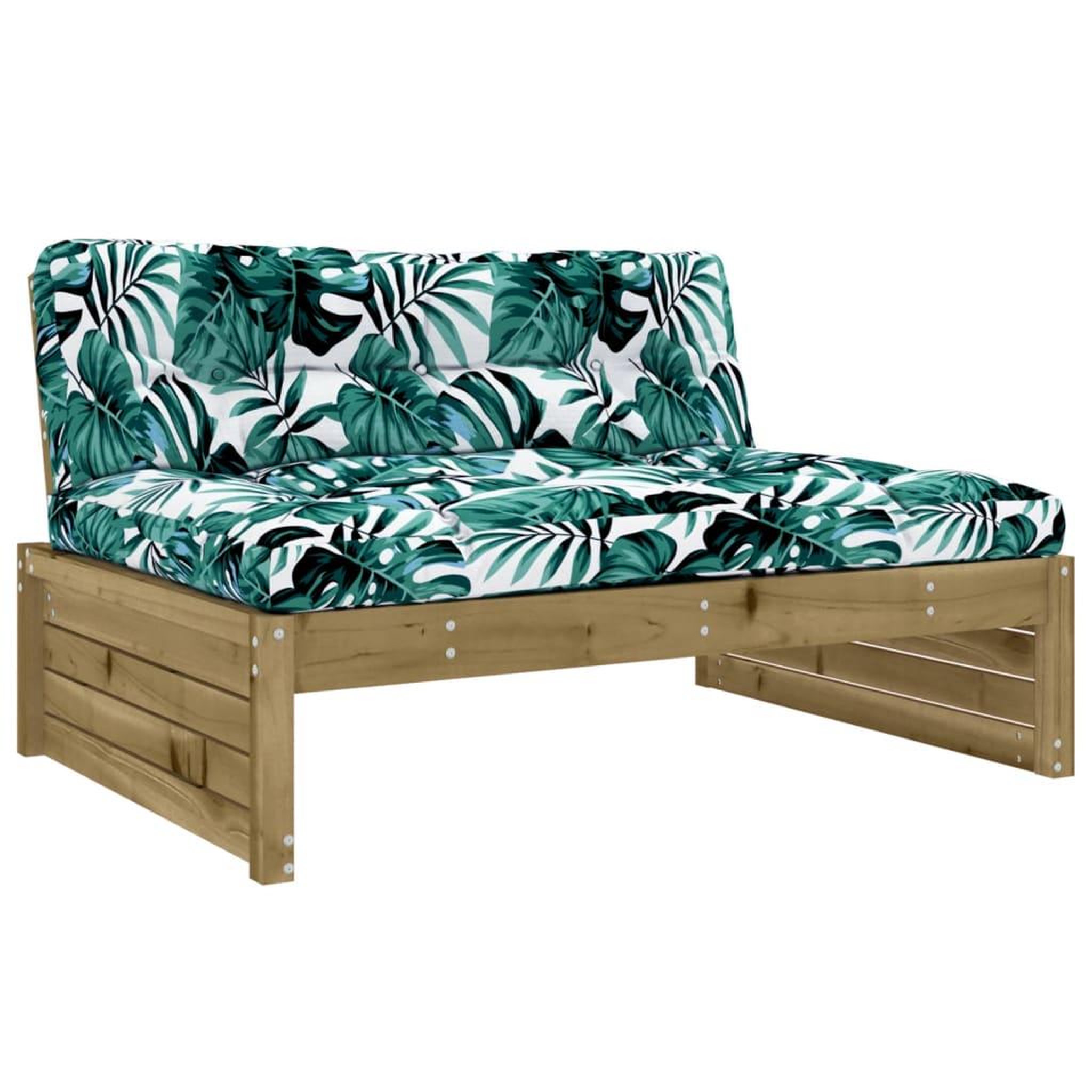 Voir la diapositive 4 : VIDAXL Salon de jardin 6 pcs avec coussins bois de pin impregne