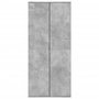 Voir la diapositive 3 : VIDAXL Armoire a chaussures Gris beton 80x39x178 cm Bois d'ingenierie