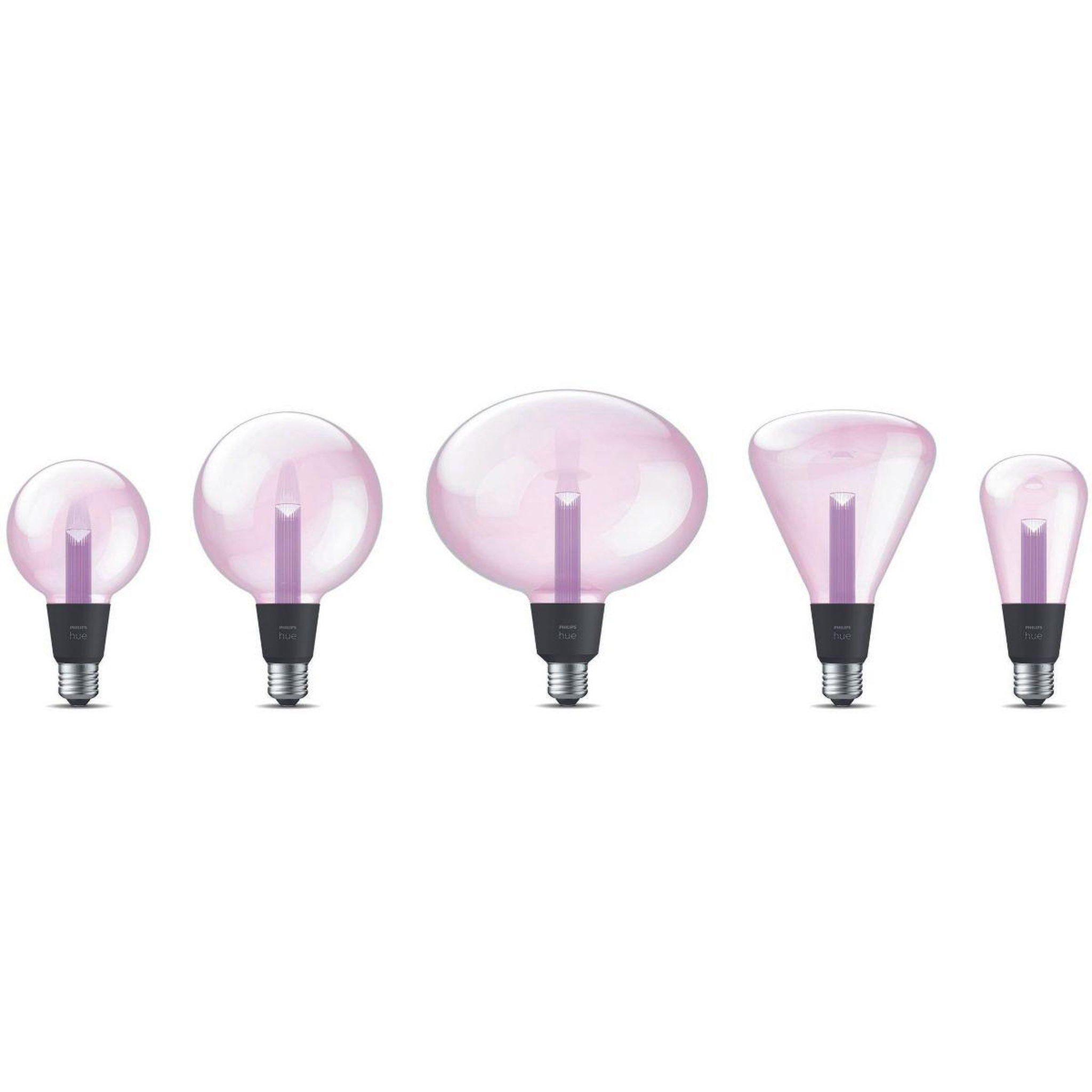 Voir la diapositive 4 : Philips Ampoule LED connectée HUE W&C E27 Elipse Deco