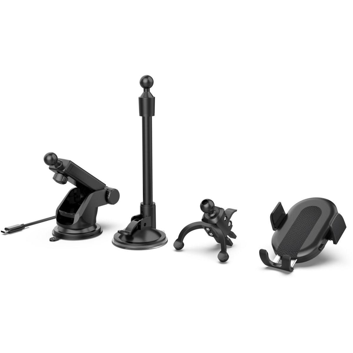 ESSENTIEL B Support smartphone Voiture Chargeur à induction 3 en 1