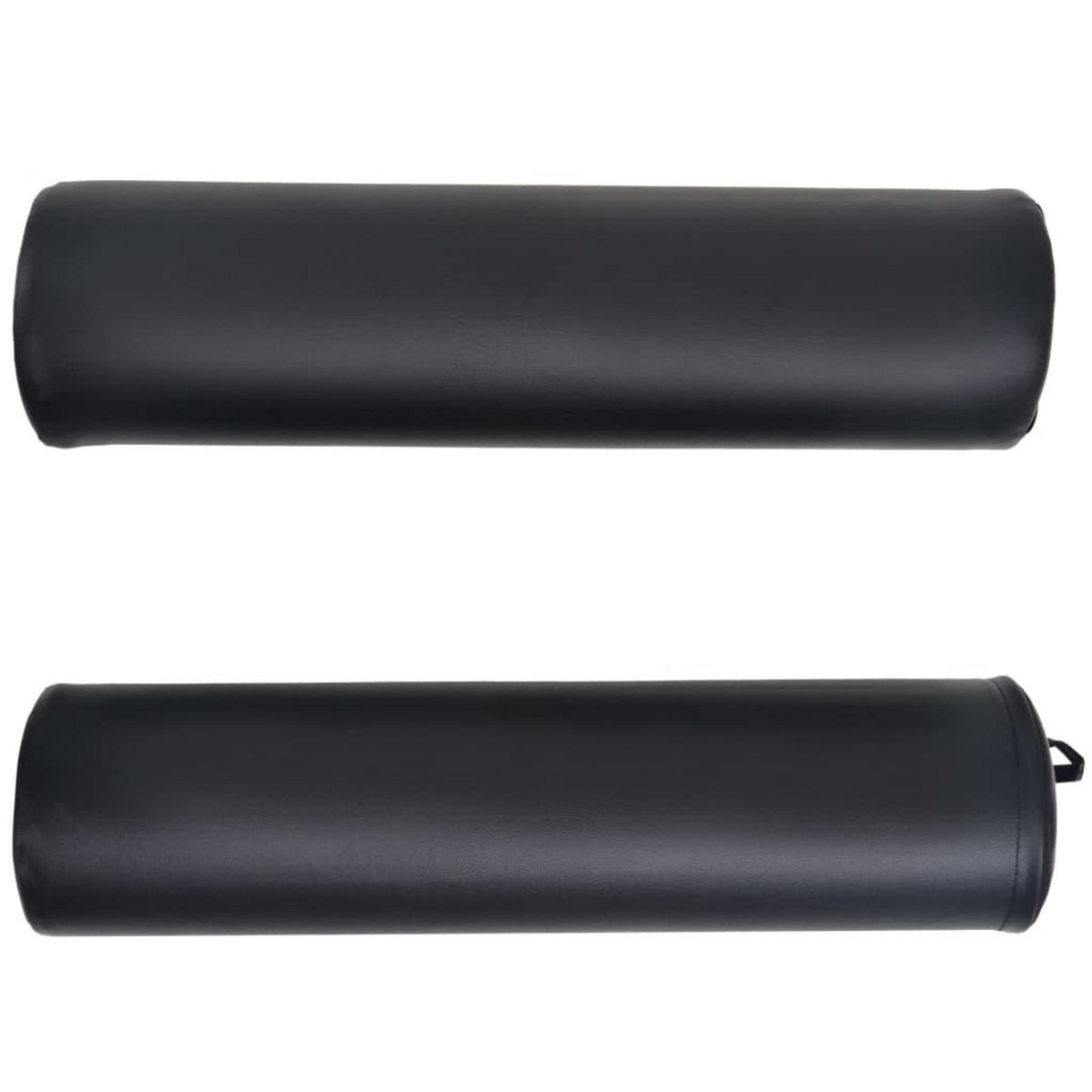 VIDAXL Table de massage pliable 4 cm d'epaisseur et 2 traversins Noir