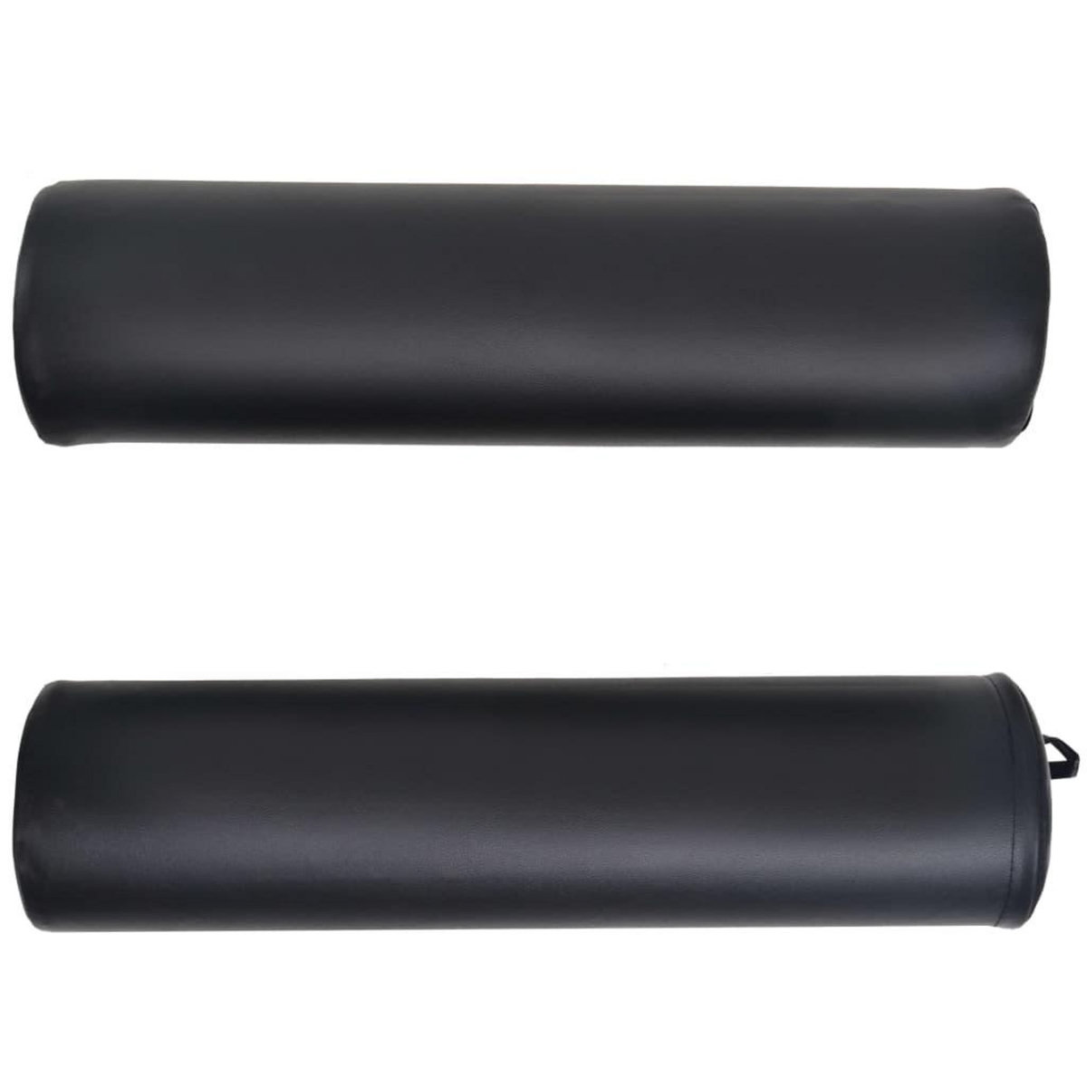 VIDAXL Table de massage pliable 4 cm d'epaisseur et 2 traversins Noir