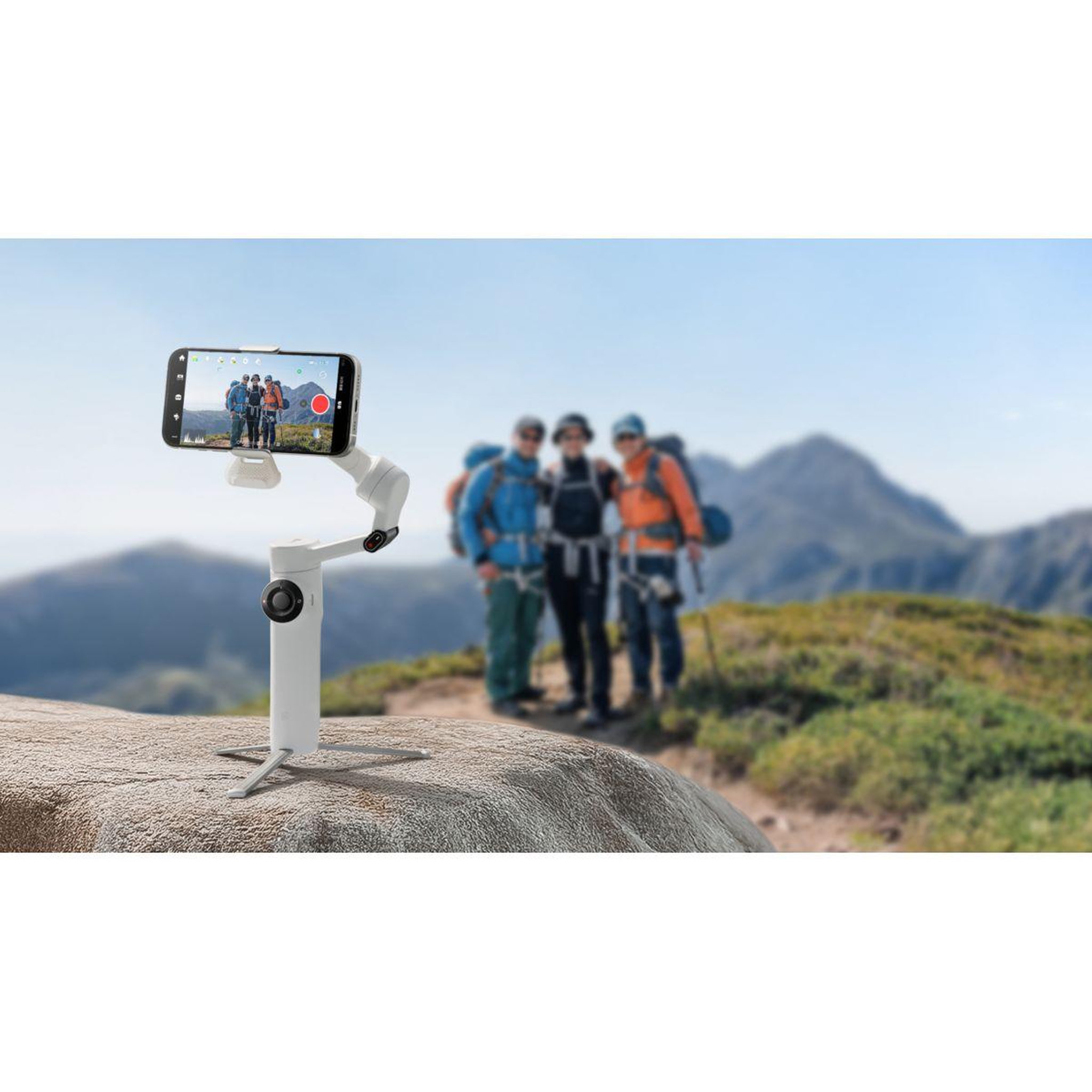 Voir la diapositive 4 : INSTA360 Stabilisateur flow 2 ai tracker bundle summit white