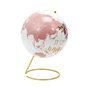 Voir la diapositive 2 : Paris Prix Globe Terrestre Déco  Girly  29cm Blanc & Rose