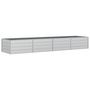 Voir la diapositive 2 : VIDAXL Lit sureleve de jardin 320x80x45 cm Acier galvanise Argente
