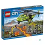 LEGO City 60123 - L'hélicoptère d'approvisionnement du volcan