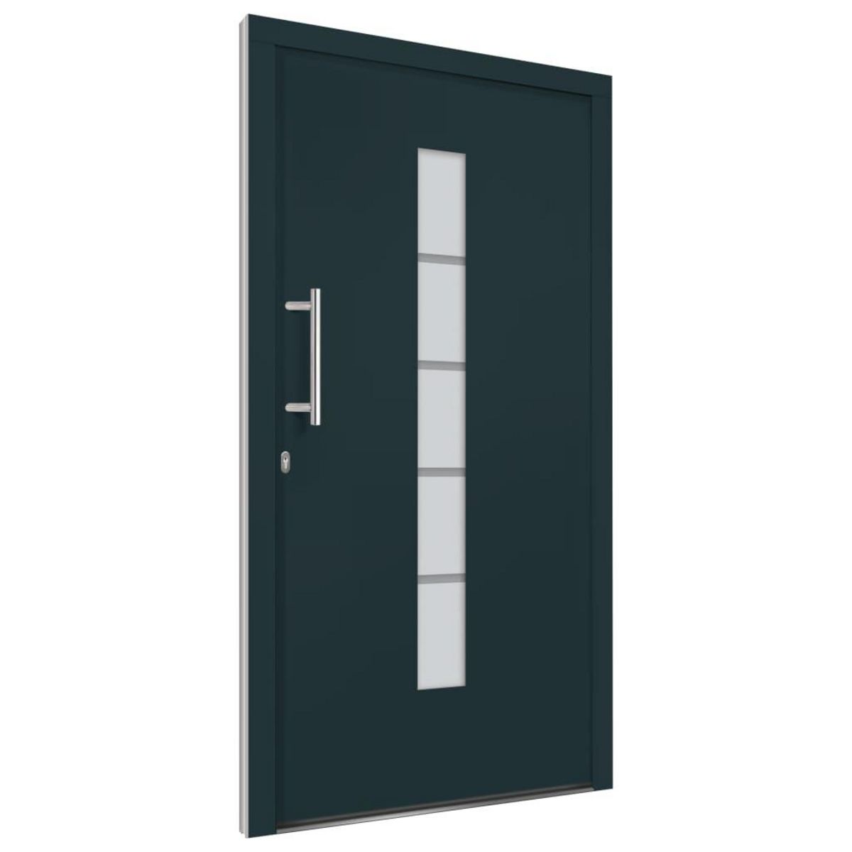VIDAXL Porte d'entree Aluminium et PVC Anthracite 110x210 cm