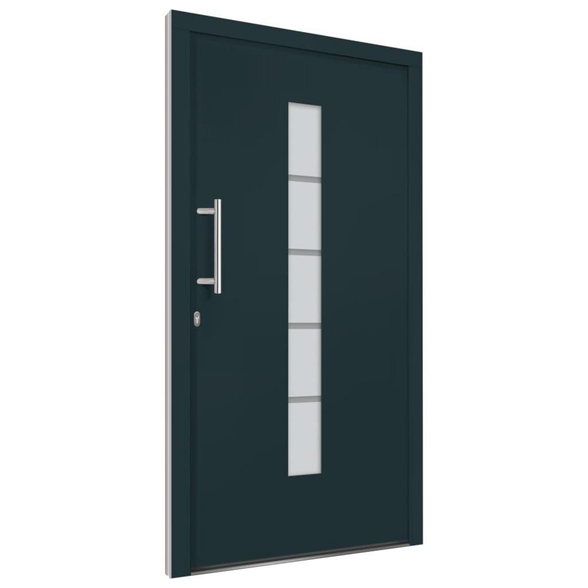 VIDAXL Porte d'entree Aluminium et PVC Anthracite 110x210 cm
