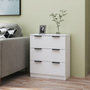 Voir la diapositive 1 : VIDAXL Buffet Blanc 60x30x70 cm Bois d'ingenierie