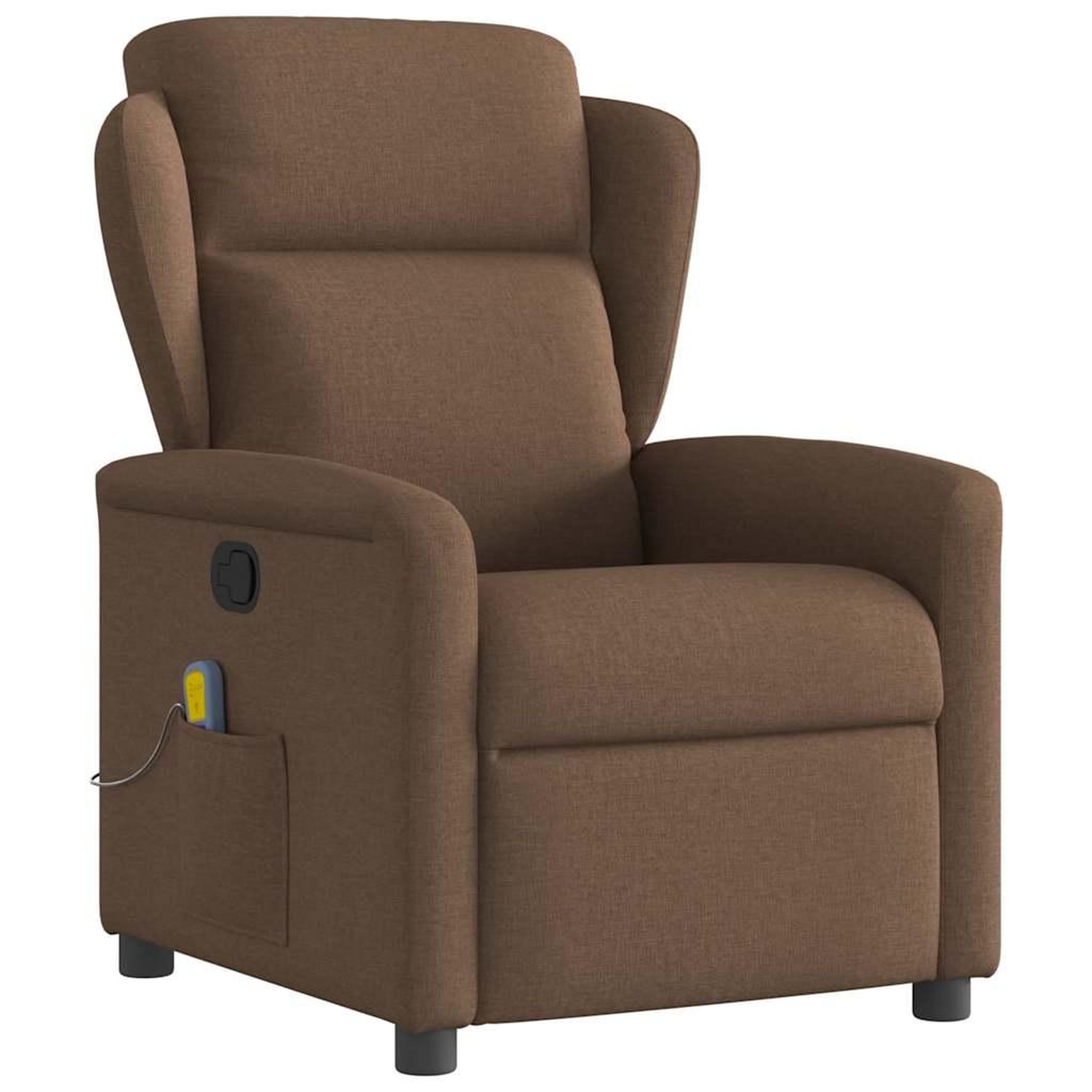 VIDAXL Fauteuil de massage inclinable Marron Tissu